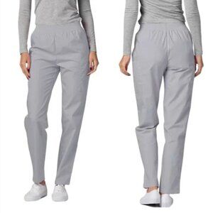 Woman Within Straight Leg Pants High Waisted Stretch Trouser Gray Stretch SZ 18W